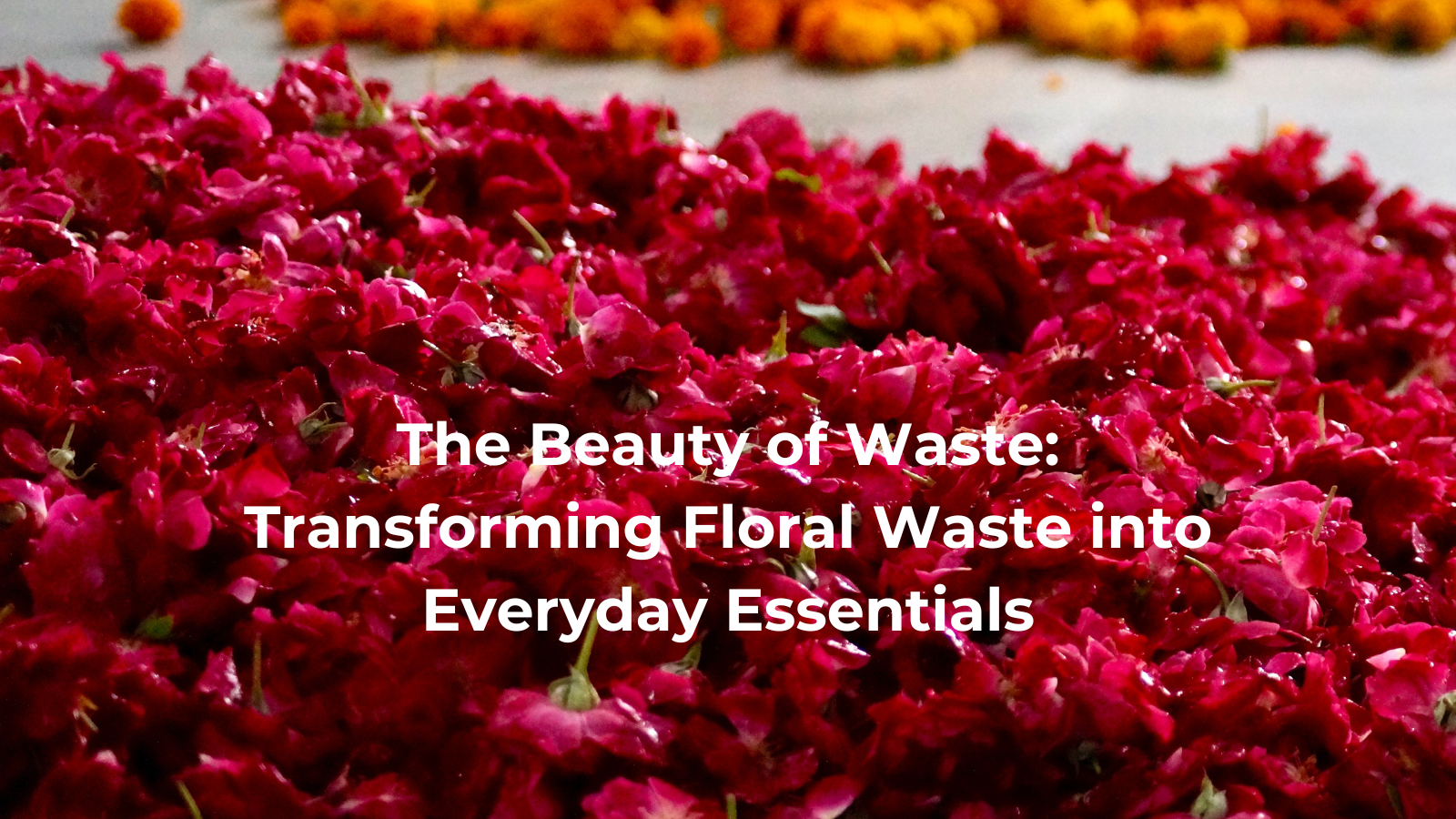 The Beauty of Waste: Transforming Floral Waste into Everyday Essentials